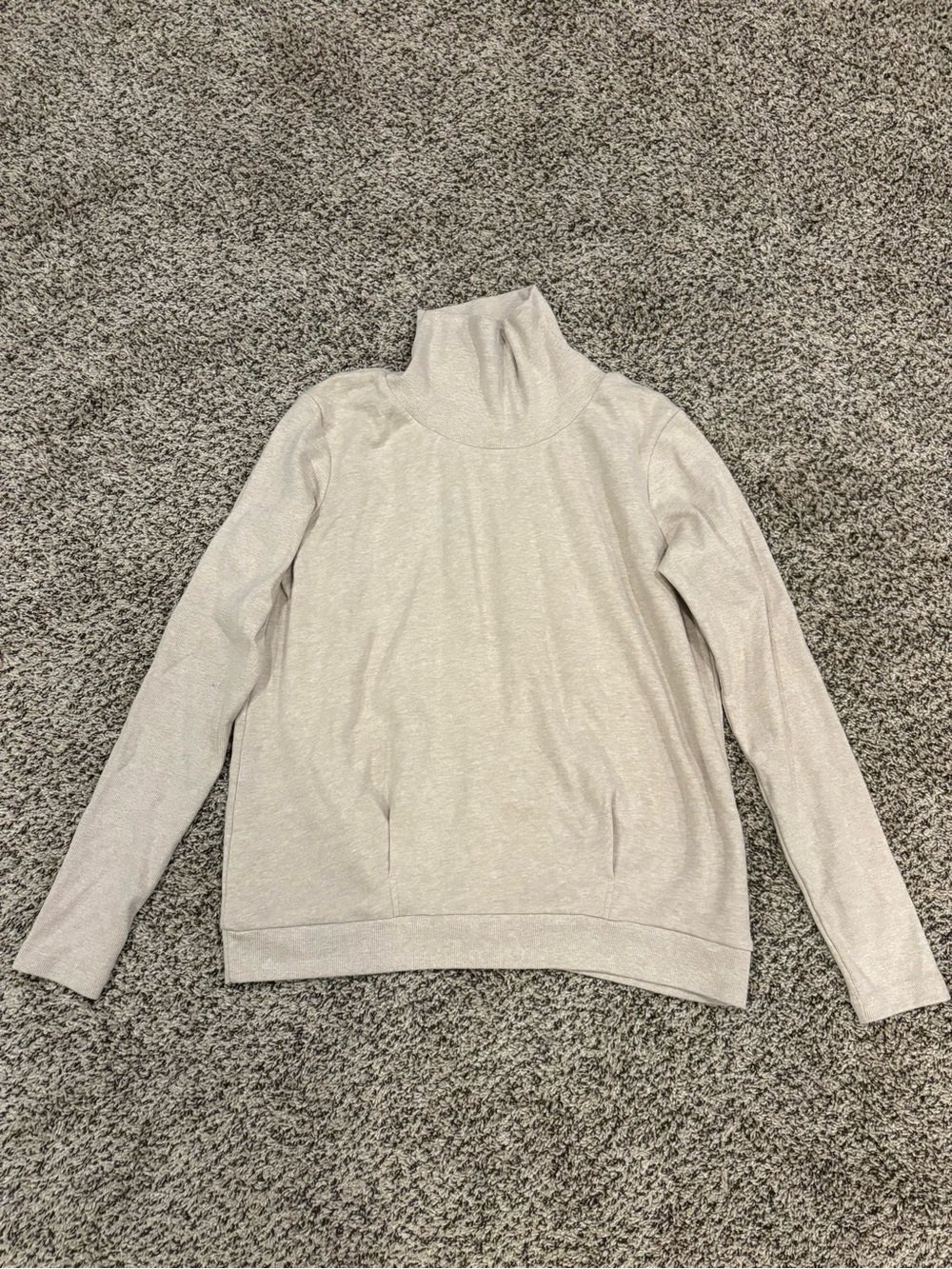 ALO Women's Oatmeal Turtleneck Sweater - Cozy Everyday Layer